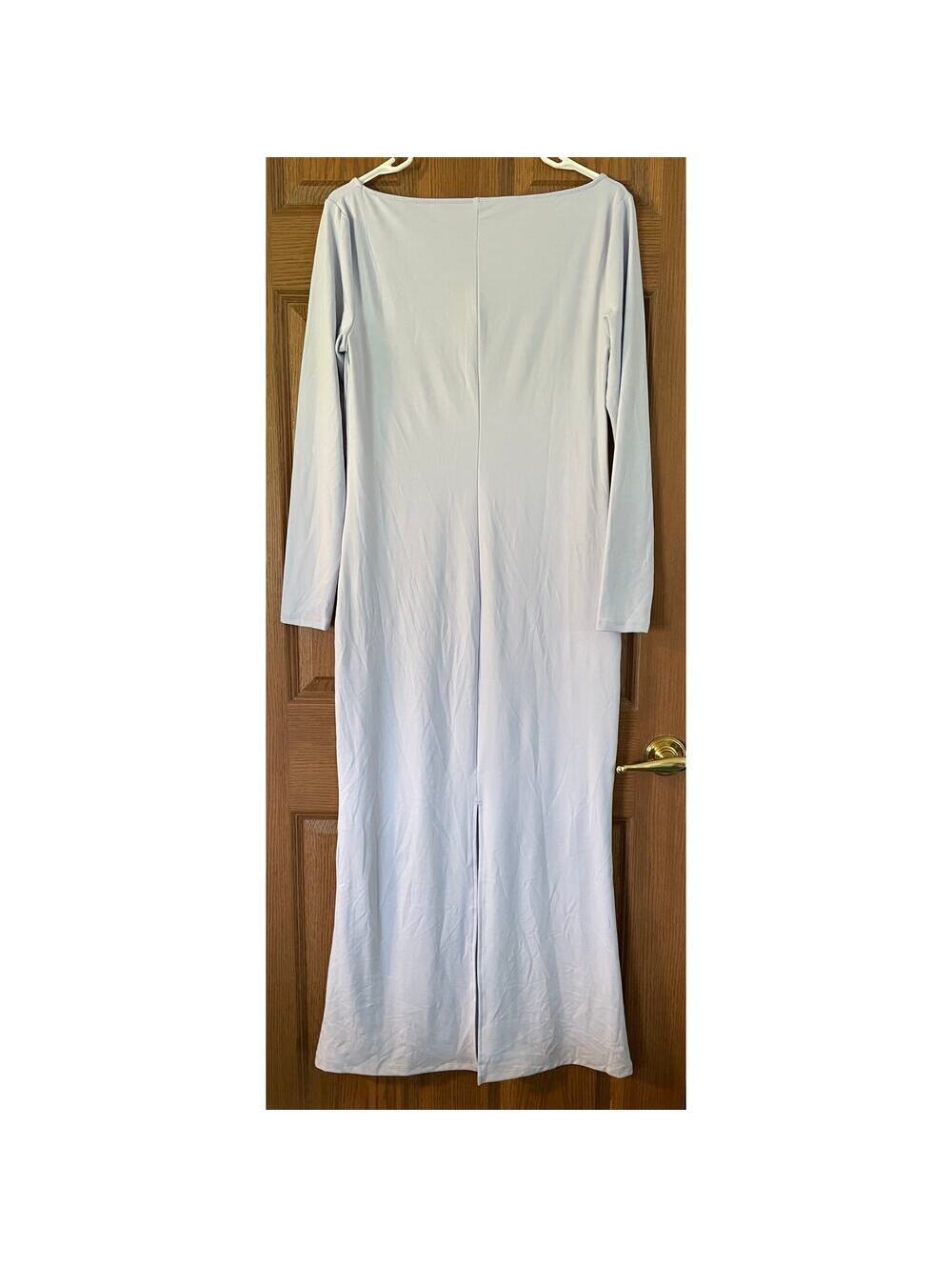 Wild Fable Butterbliss Powder Blue Soft Bodycon Long Sleeve Maxi Size Large - Picture 2 of 2